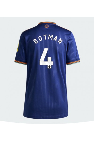 Newcastle United Sven Botman #4 Jalkapallovaatteet Naisten Kolmaspaita 2025-26 Lyhythihainen Newcastle United Sven Botman #4 Jalkapallovaatteet Naisten Kolmaspaita 2025-26 Lyhythihainen